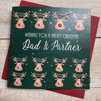 DAD & PARTNER LOTS OF DEER - CHRISTMAS CARD (C24-58)