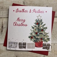 BROTHER & PARTNER - TREE & PRESSIE - CHRISTMAS CARD (C24-97)