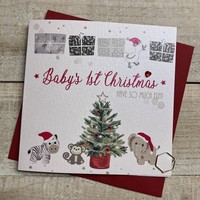 BABYS 1ST CHRISTMAS TREE & TOYS - CHRISTMAS CARD (C24-104)