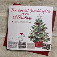1ST - GRANDDAUGHTER TREE - CHRISTMAS CARD (C24-110)