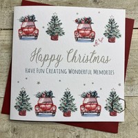 LOTS OF CARS & TREES - CHRISTMAS CARD (C24-116)