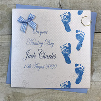 PERSONALISED NAMING DAY - FEET BLUE (PPS81)