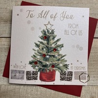 ALL OF YOU - TREE & PRESSIE - CHRISTMAS CARD (C24-126)