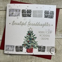 GRANDDAUGHTER - TREE & PRESSIES - CHRISTMAS CARD (C24-127)