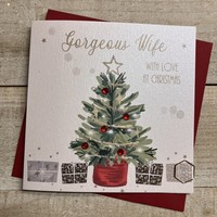 WIFE - TREE & PRESSIES - CHRISTMAS CARD (C24-128)