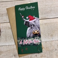 HIGHLAND COW - CHRISTMAS MONEY WALLET (WBW-C35)