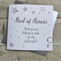 MAID OF HONOUR   - THANK YOU WEDDING CARD (SC51)