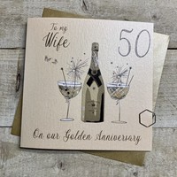 WIFE   - 50TH GOLDEN ANNIVERSARY CARD (DAA50-W)