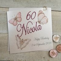 PERSONALISED AGE VINTAGE BUTTERFLIES (PPS51 & XPPS51) (XPPS51)