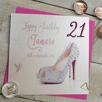 PERSONALISED AGE SPARKLY SHOE (PPS48 & XPPS48) (XPPS48)