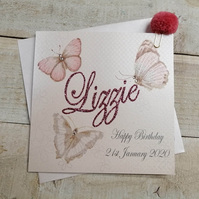 PERSONALISED VINTAGE BUTTERFLIES (PPS19 & XPPS19) (XPPS19)
