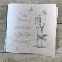 35 - PERSONALISED ANNIVERSARY - CORAL FLUTES (PPS11C & XPPS11C)