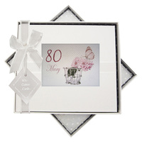 PERSONALISED ANY AGE PEONIES GUEST BOOK (P-P80G)