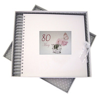 PERSONALISED ANY AGE PEONIE  -CARD & MEMORY BOOK (P-P80C)