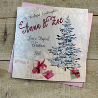 PERSONALISED CHRISTMAS - ANY RELATION TREE KIDS PINK (PERX-26)