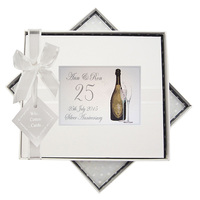 25TH PERSONALISED -ANNIVERSARY  -  GUEST BOOK (P-CF25G)