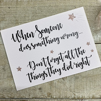 POSTCARD- WHEN SOMEONE DOES SOMETHING (PC39)