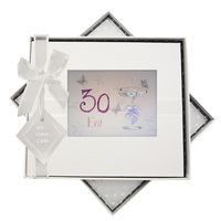 PERSONALISED - ANY AGE GUEST BOOK - COUPE GLASS (P-C30G)