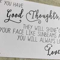 POSTCARDS - GOOD THOUGHTS (PC120)