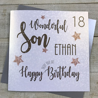 PERSONALISED AGE SON BIRTHDAY CARD (XP20-45)