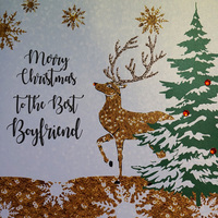 LARGE CHRISTMAS REINDEER - BEST BOYFRIEND (XF3-BF)