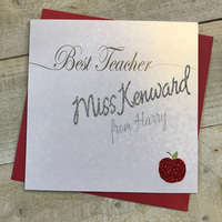 PERSONALISED THANK YOU TEACHER APPLE FROM STUDENT (P16-51-CH & XP16-51-CH)