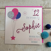 PERSONALISED PINK BALLOONS (P16-2 & XP16-2)