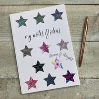 LINED NOTEBOOK NOTES AND IDEAS STARS (NA5-48W)