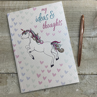 LINED NOTEBOOK UNICORN THOUGHTS AND IDEAS (NA5-32)