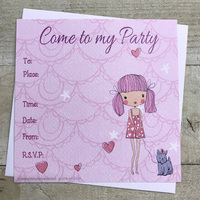 INVITES - BIRTHDAY MILLY'S WORLD PINK PACK OF 6 (N90-8)