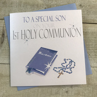 FIRST HOLY COMMUNION SON BLUE BIBLE (N89S) (XN89S)