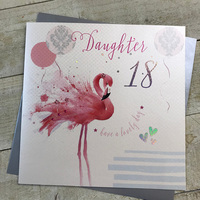 DAUGHTER BIRTHDAY AGE 18- FLAMINGO (XB156-D18)