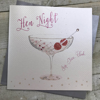HEN NIGHT - CHAMPAGNE COUPE GLASS (B114-HEN)
