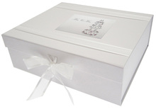 WEDDING CAKE MRS & MRS - LARGE KEEPSAKE BOX (MRS2X)