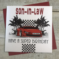 SON-IN-LAW BIRTHDAY RED SPEED RACER  (LLR14)