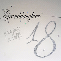 GRANDDAUGHTER AGES 18 & 21 BIRTHDAY LOVE LINES SPARKLE  (LLN+AGE+GD)