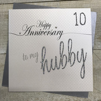HUBBY 10TH ANNIVERSARY WORDS (LL124-10)