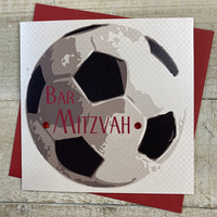 BAR MITZVAH FOOTBALL CARD (JESB56)