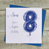 AGE 8 - SON - BLUE HELIUM BALLOON (HB8-S)
