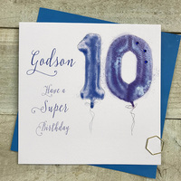 AGE 10- GODSON - BLUE HELIUM BALLOON (HB10-GODS)