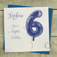 AGE 6- NEPHEW - BLUE HELIUM BALLOON (HB6-N)