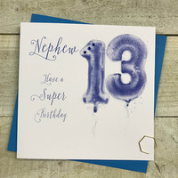 AGE 13 - NEPHEW - BLUE HELIUM BALLOON (HB13-N)