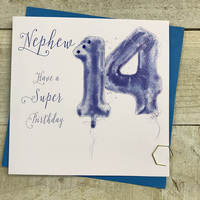 AGE 14 - NEPHEW - BLUE HELIUM BALLOON (HB14-N)