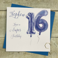 AGE 16 - NEPHEW - BLUE HELIUM BALLOON (HB16-N)