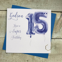 AGE 15 - GODSON - BLUE HELIUM BALLOON (HB15-GODS)