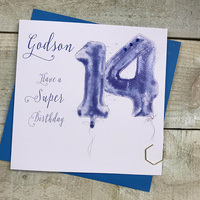 AGE 14 - GODSON - BLUE HELIUM BALLOON (HB14-GODS)