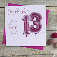 AGE 13 - GRANDDAUGHTER PINK HELIUM BALLOON (HP13-GD)