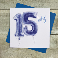 AGE 15 - BLUE HELIUM BALLOON (HB15)