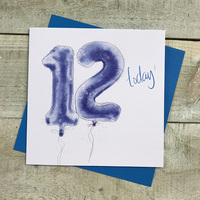 AGE 12 - BLUE HELIUM BALLOON (HB12)