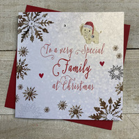 SPECIAL FAMILY CHRISTMAS SNOWFLAKES & ELEPHANT (F2-FAM)
